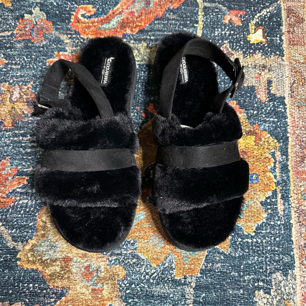 Brand new Koolaburra by UGG furry slides. Size 11